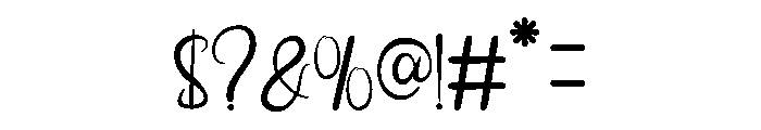 Jangit Regular Font OTHER CHARS