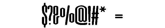 Janked Sans Font OTHER CHARS