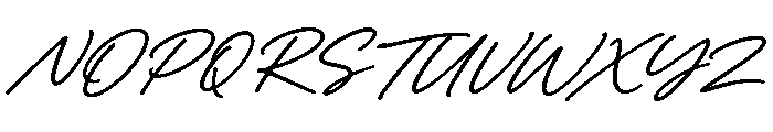 Janked Font UPPERCASE