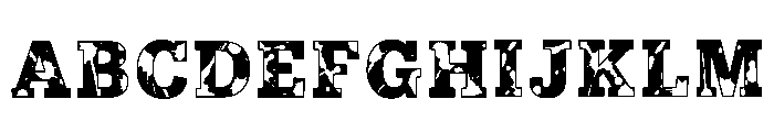 Janty Regular Font UPPERCASE