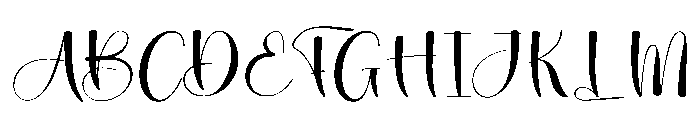 January Birthday Font UPPERCASE