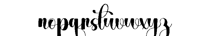January Birthday Font LOWERCASE