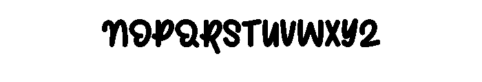 January Bright1 Font UPPERCASE