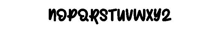 January Bright1 Font LOWERCASE