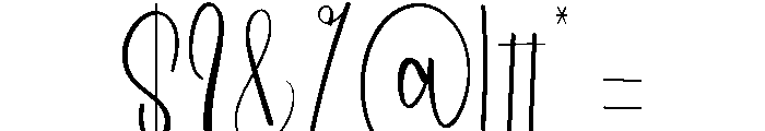 January Chunky Font OTHER CHARS