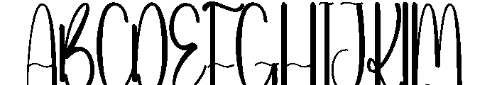 January Chunky Font UPPERCASE