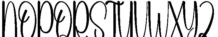 January Chunky Font UPPERCASE