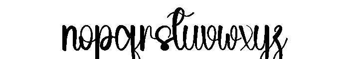 January Chunky Font LOWERCASE