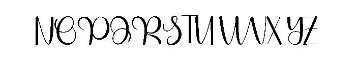 January Learning Font UPPERCASE