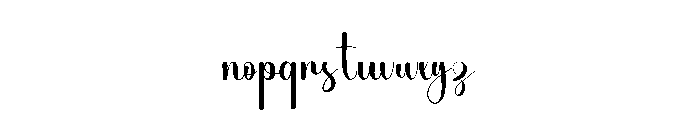 January Learning Font LOWERCASE