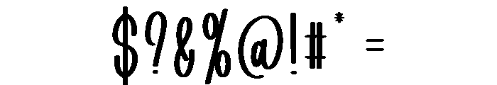 January Musical Font OTHER CHARS