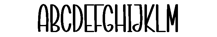 January Musical Font UPPERCASE