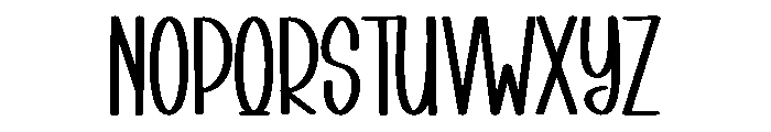 January Musical Font UPPERCASE