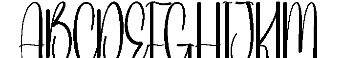 January Romance Font UPPERCASE
