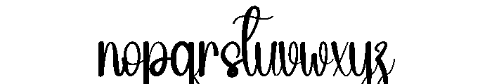 January Romance Font LOWERCASE