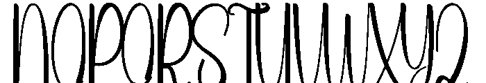 January Sketch Font UPPERCASE