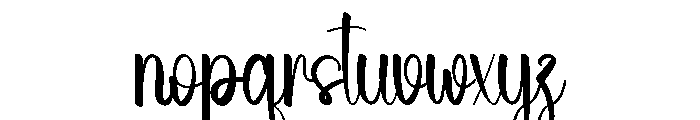 January Sketch Font LOWERCASE