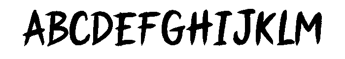 Japan Brush Regular Font UPPERCASE