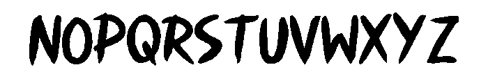 Japan Brush Regular Font UPPERCASE