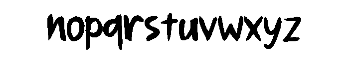 Japan Brush Regular Font LOWERCASE