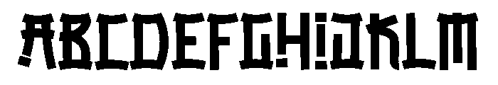 Japan Ramen Font UPPERCASE