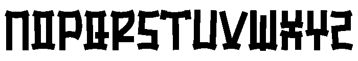 Japan Ramen Font UPPERCASE