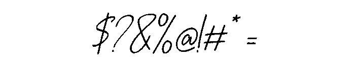 Jasmine Signature Italic Font OTHER CHARS
