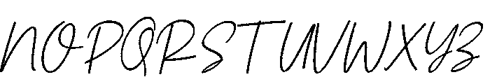 Jasmine Signature Italic Font UPPERCASE