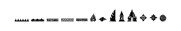 Jawara Ornaments Font UPPERCASE