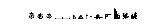 Jawara Ornaments Font UPPERCASE