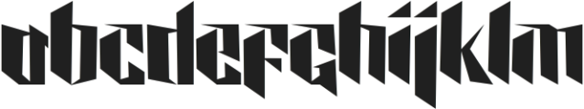 JACKSON EXPRESS BOLD otf (700) Font LOWERCASE