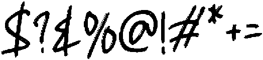 JACKSTORM Regular otf (400) Font OTHER CHARS
