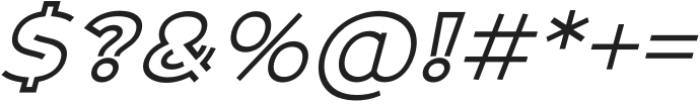 JAGEYUT Bold Italic otf (700) Font OTHER CHARS