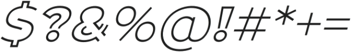 JAGEYUT Italic otf (400) Font OTHER CHARS