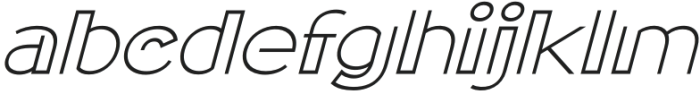 JAGEYUT Italic otf (400) Font LOWERCASE