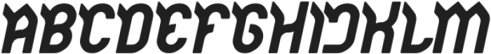 JAGUAR Bold Italic ttf (700) Font UPPERCASE