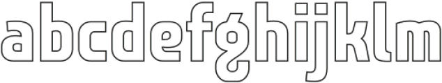 JAGUAR OUTLINE otf (400) Font LOWERCASE