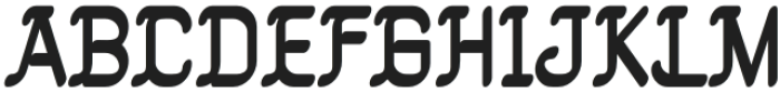 JANTURI Regular otf (400) Font UPPERCASE