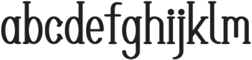 JANZIAR Regular otf (400) Font LOWERCASE