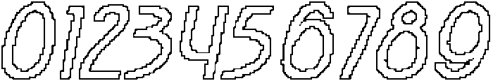 Jacelon Pixel Outline otf (400) Font OTHER CHARS