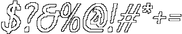Jacelon Pixel Outline otf (400) Font OTHER CHARS