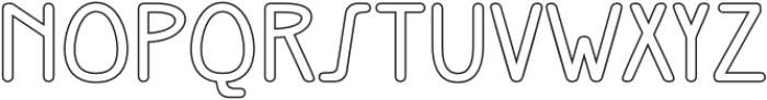Jacelon Rounded Outline otf (400) Font UPPERCASE