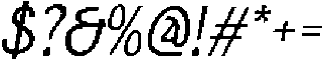 JacelonPixel-Regular otf (400) Font OTHER CHARS