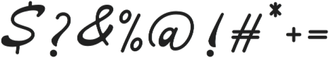 Jachoust Script otf (400) Font OTHER CHARS