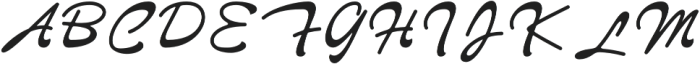 Jachoust Script otf (400) Font UPPERCASE