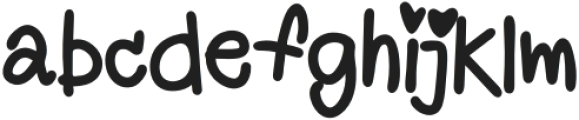 Jacinda Regular otf (400) Font LOWERCASE