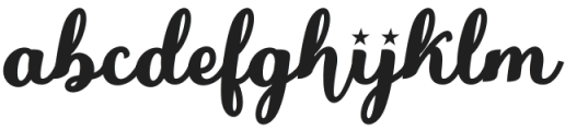 JackLady-Italic otf (400) Font LOWERCASE