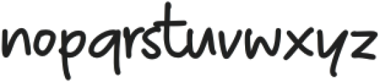Jacknote Regular otf (400) Font LOWERCASE