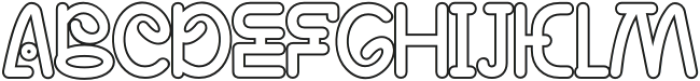 Jaengdo Outline otf (400) Font UPPERCASE