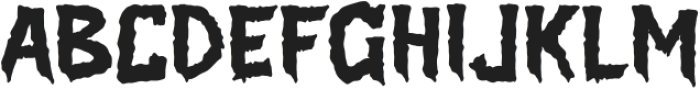 Jagged Terror Regular otf (400) Font UPPERCASE